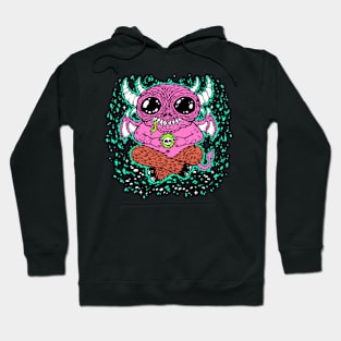 Pink Skull Holder Hoodie